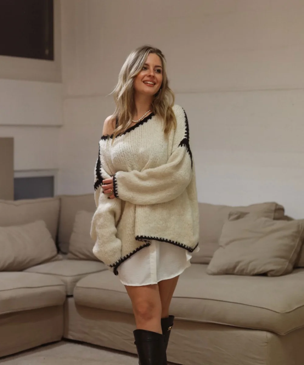 Pullover Helena Beige – Bild 9